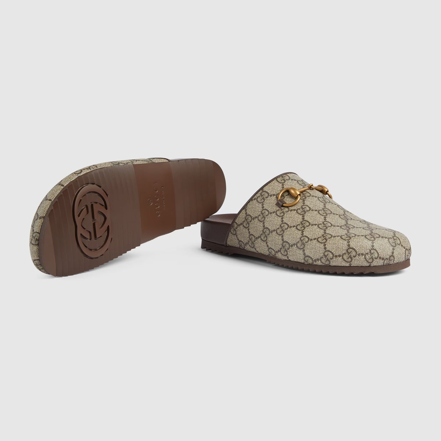 Mules Gucci à Mors en toile GG Supreme