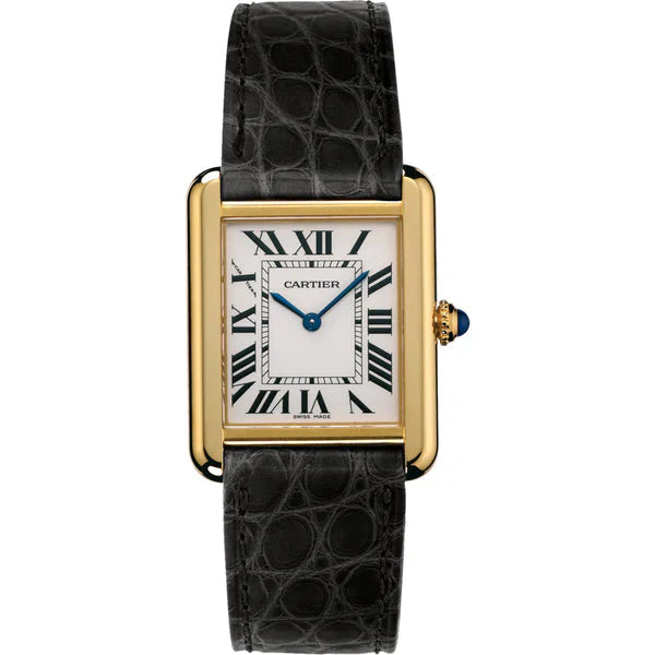Montre Cartier Tank Solo Cuir Croco - Main Image