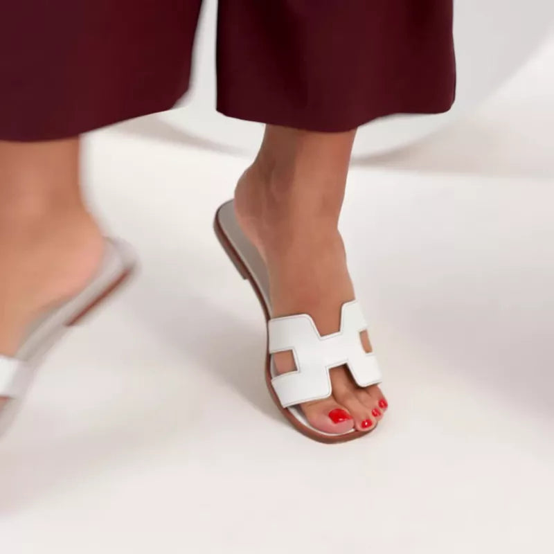 Sandales Hermès Oran - Blanc