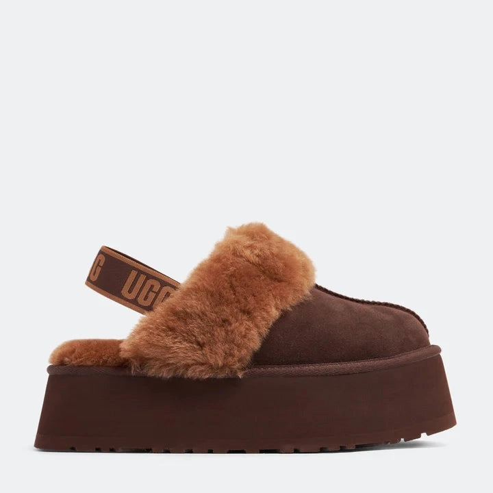 Chaussons UGG - Funkette - Marron Chocolat