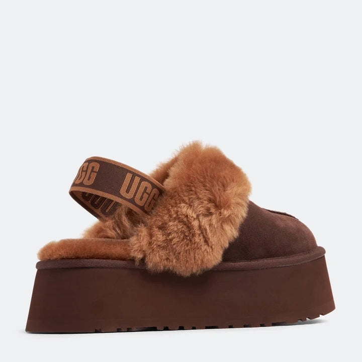 Chaussons UGG - Funkette - Marron Chocolat