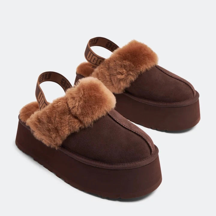 Chaussons UGG - Funkette - Marron Chocolat