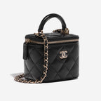 Sac Chanel Vanity Case Petit Agneau - Noir