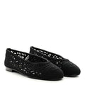 Ballerines Chanel - Coton brodé Noir