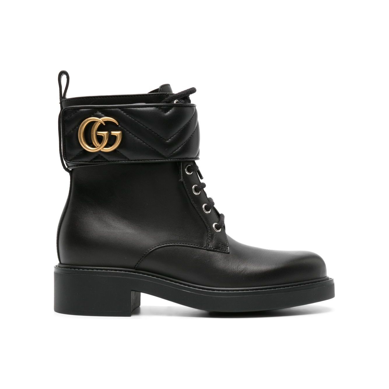 Bottines Gucci à plaque Double G