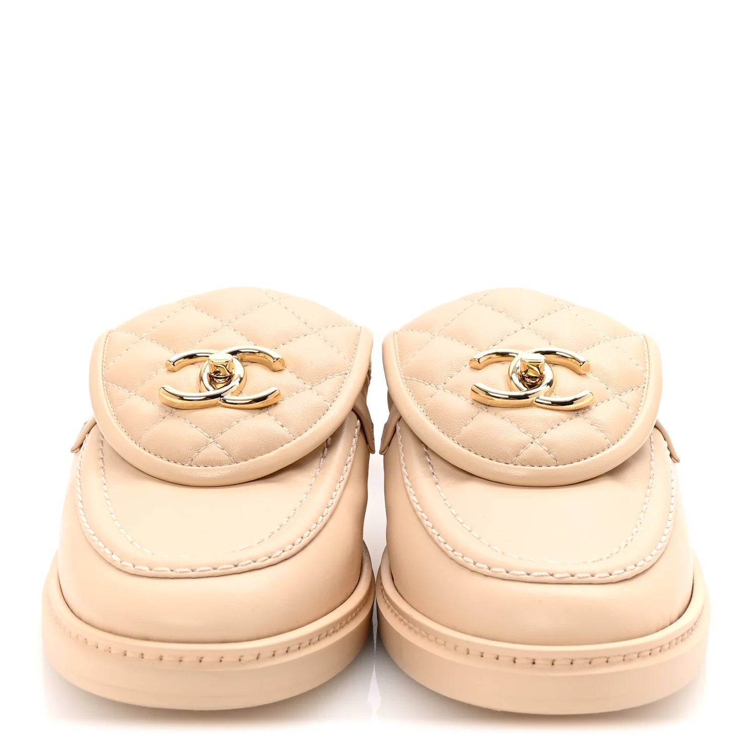 Mules Chanel - Turnlock - Beige