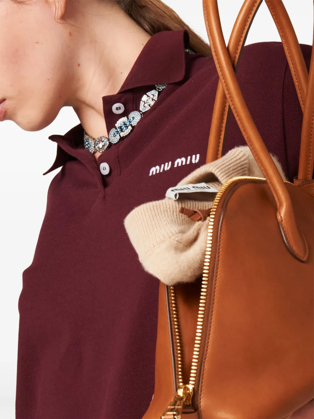 Polo Miu Miu - Coton - Bordeaux