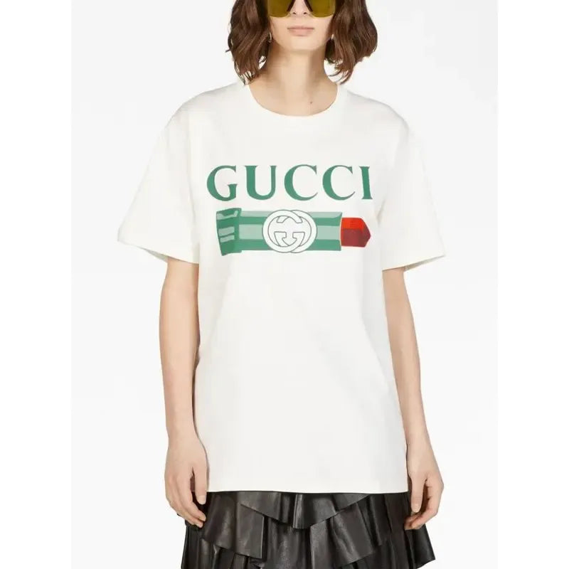 T-Shirt Gucci - lipstick-print