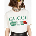 T-Shirt Gucci - lipstick-print