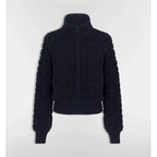 Cardigan Dior zippé Macrocannage - Bleu