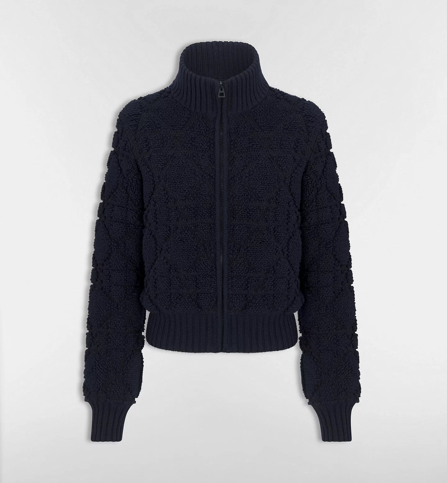 Cardigan Dior zippé Macrocannage - Bleu