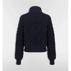 Cardigan Dior zippé Macrocannage - Bleu