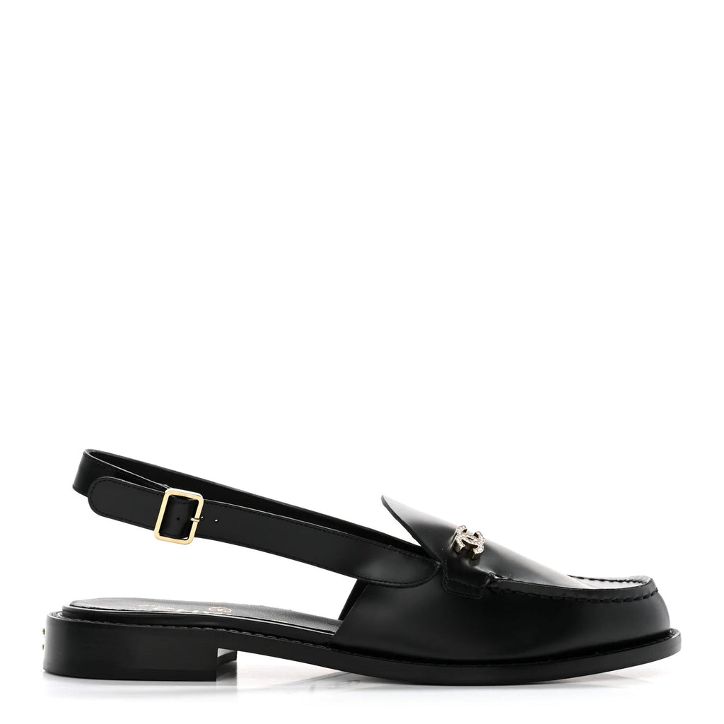 Mocassins Chanel - À Bride Arrière - Noir