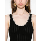 Robe Sandro - Longue à perles artificielles - Noir