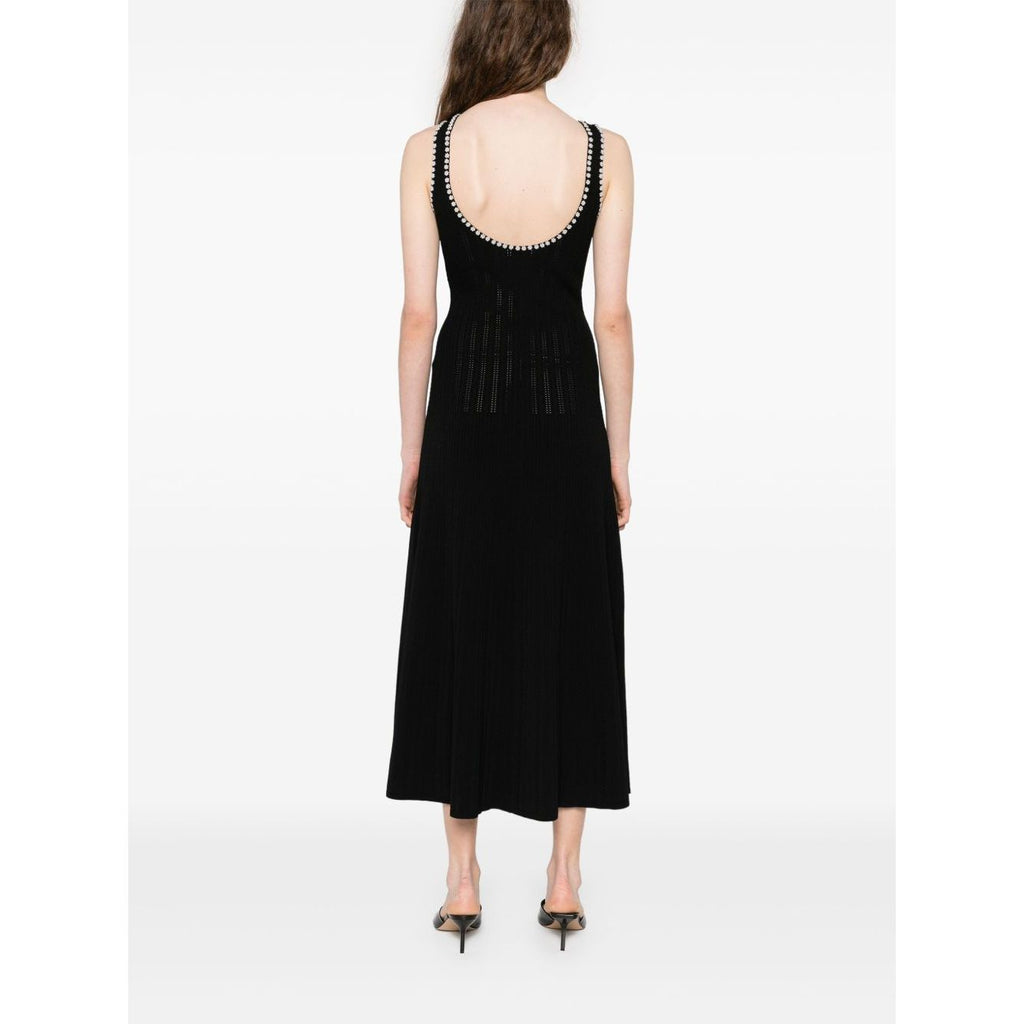 Robe Sandro - Longue à perles artificielles - Noir