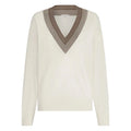 Pull Brunello Cucinelli - Rayé à col V
