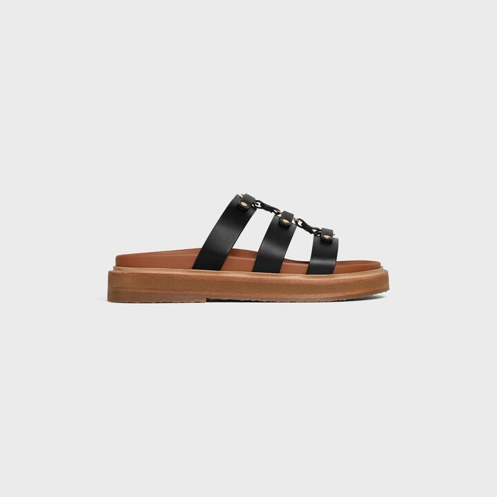 Sandales Celine - Tippi Slide In Calfskin - Noir