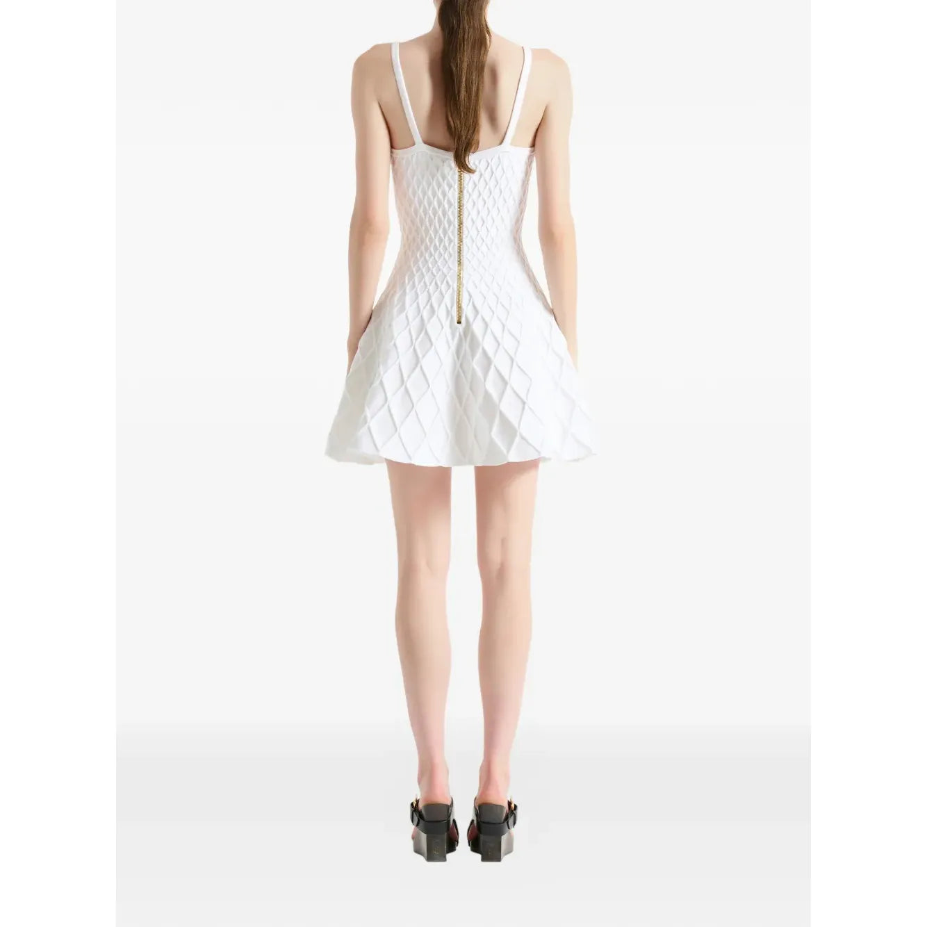 Robe Balmain - En maille - Blanc