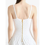 Robe Balmain - En maille - Blanc