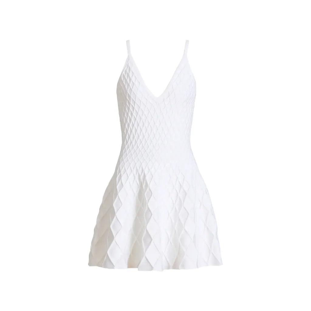 Robe Balmain - En maille - Blanc