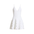 Robe Balmain - En maille - Blanc
