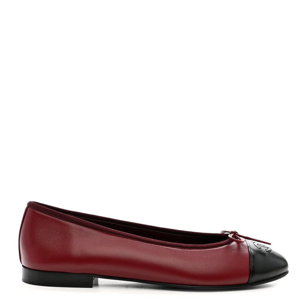 Ballerines Chanel - Bordeaux