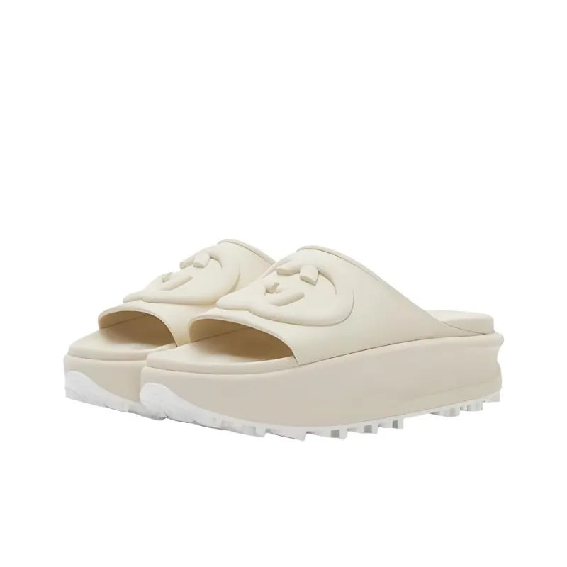 Claquettes Gucci - Interlocking G à plateforme - Blanc