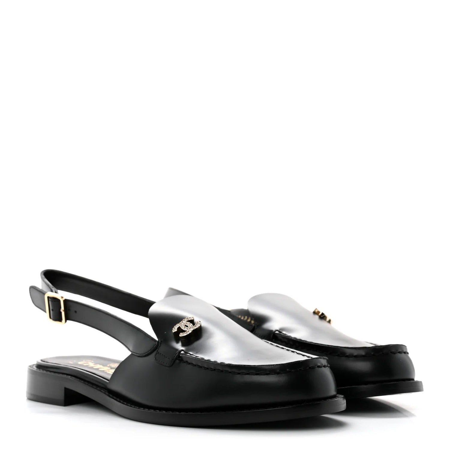 Mocassins Chanel - À Bride Arrière - Noir