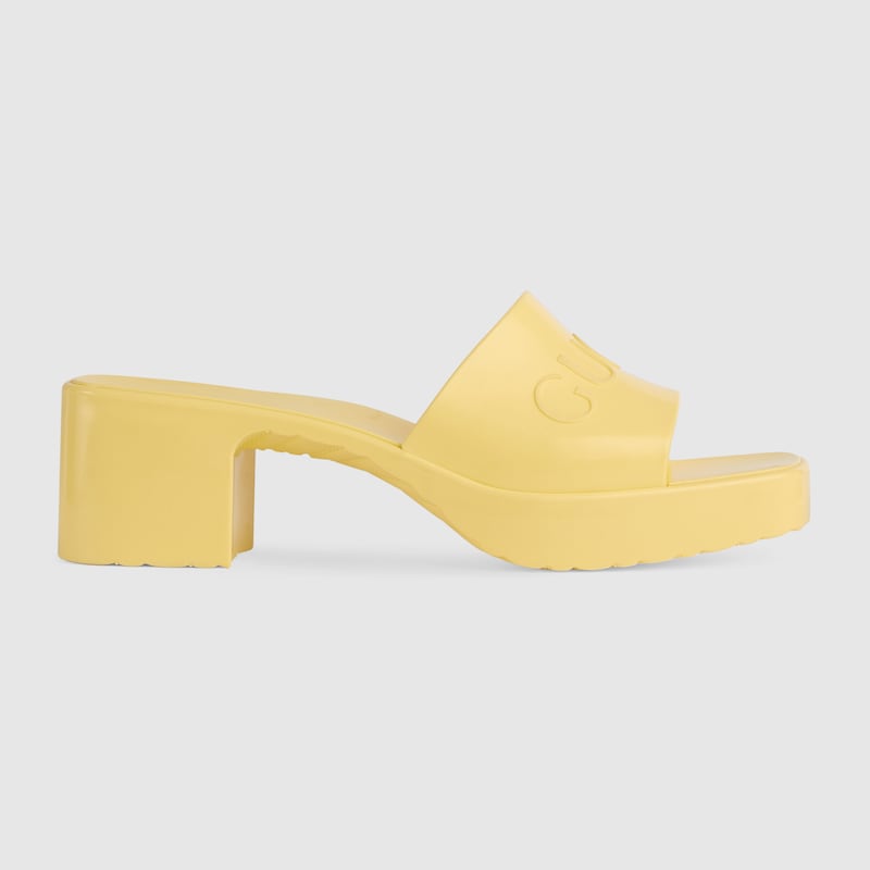 Sandales Gucci Rubber - Jaune
