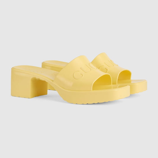 Sandales Gucci Rubber - Jaune