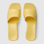 Sandales Gucci Rubber - Jaune
