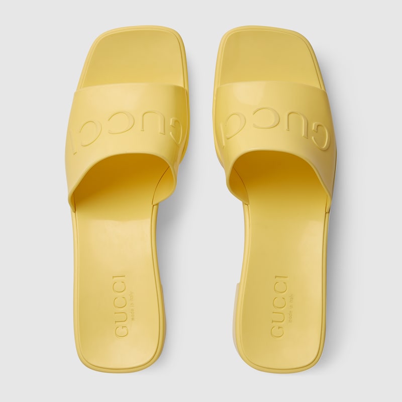 Sandales Gucci Rubber - Jaune