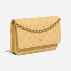 Sac Chanel Wallet On Chain Caviar - Beige