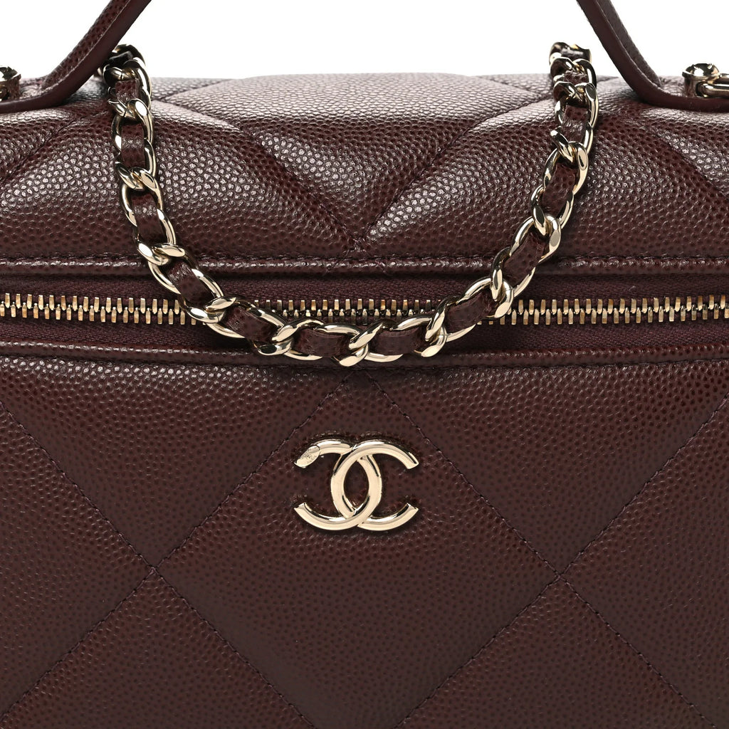Sac Chanel - Caviar Quilted - Marron Foncé