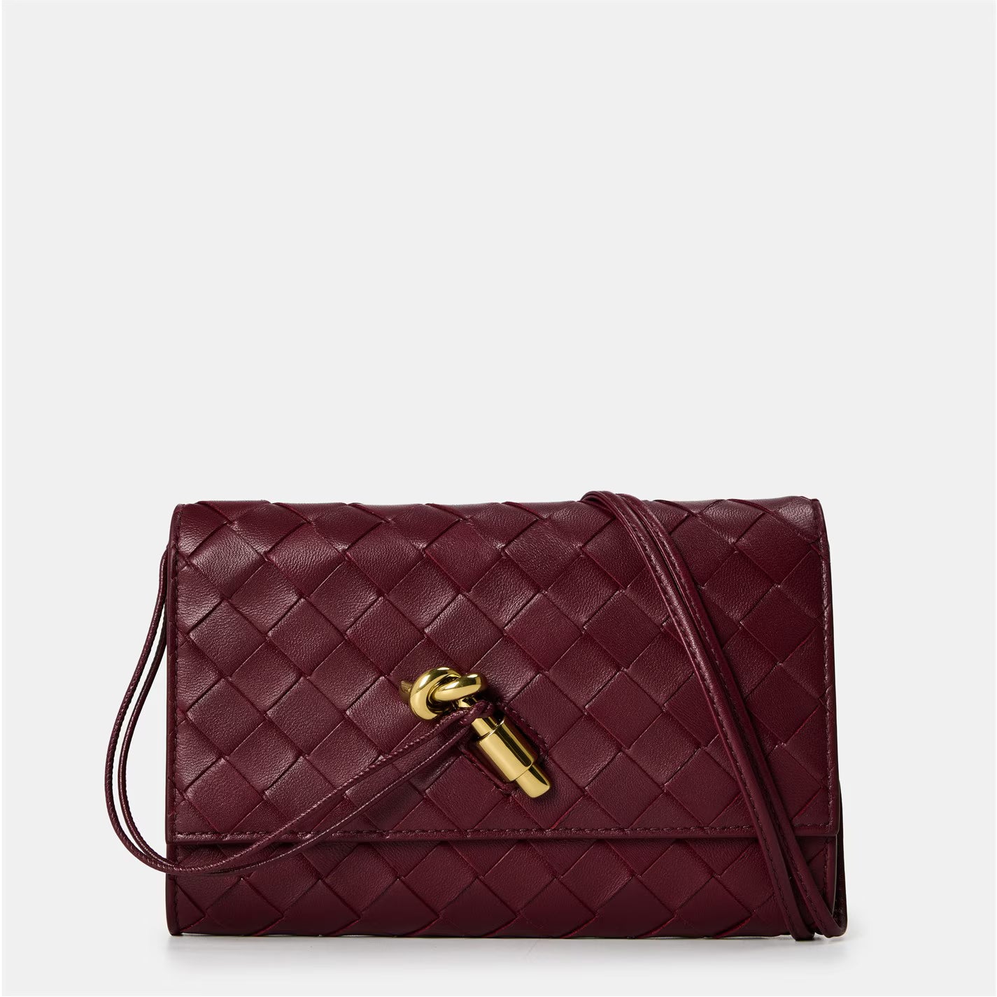 Sac Bottega Veneta Andiamo Pouch - Bordeaux