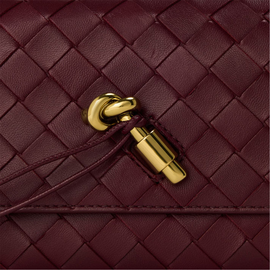 Sac Bottega Veneta Andiamo Pouch - Bordeaux