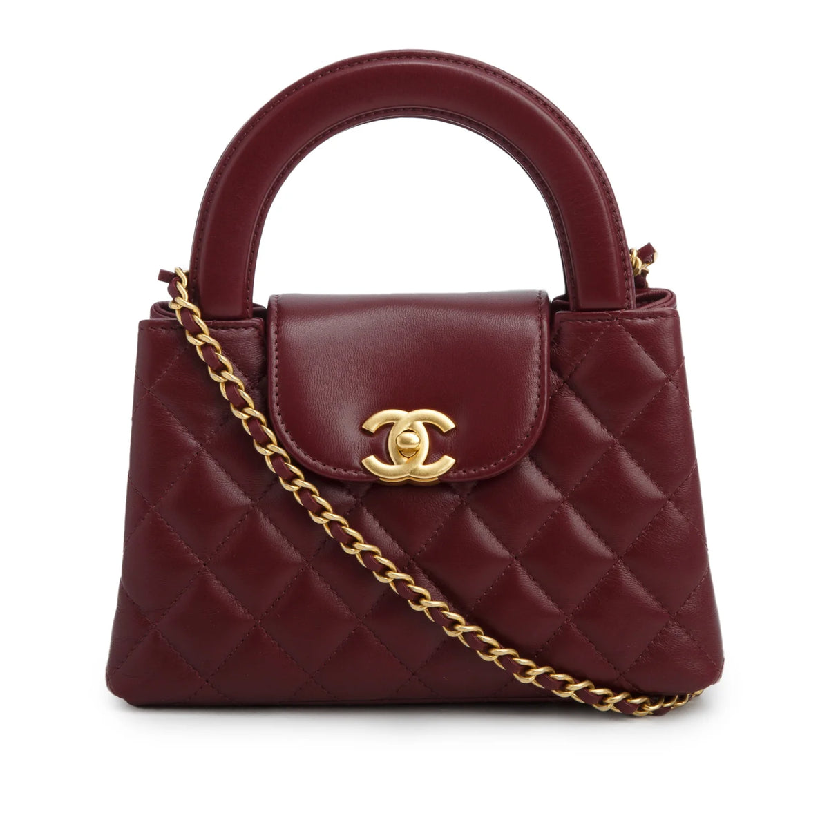 Sac Chanel - Nano Kelly - Bordeaux