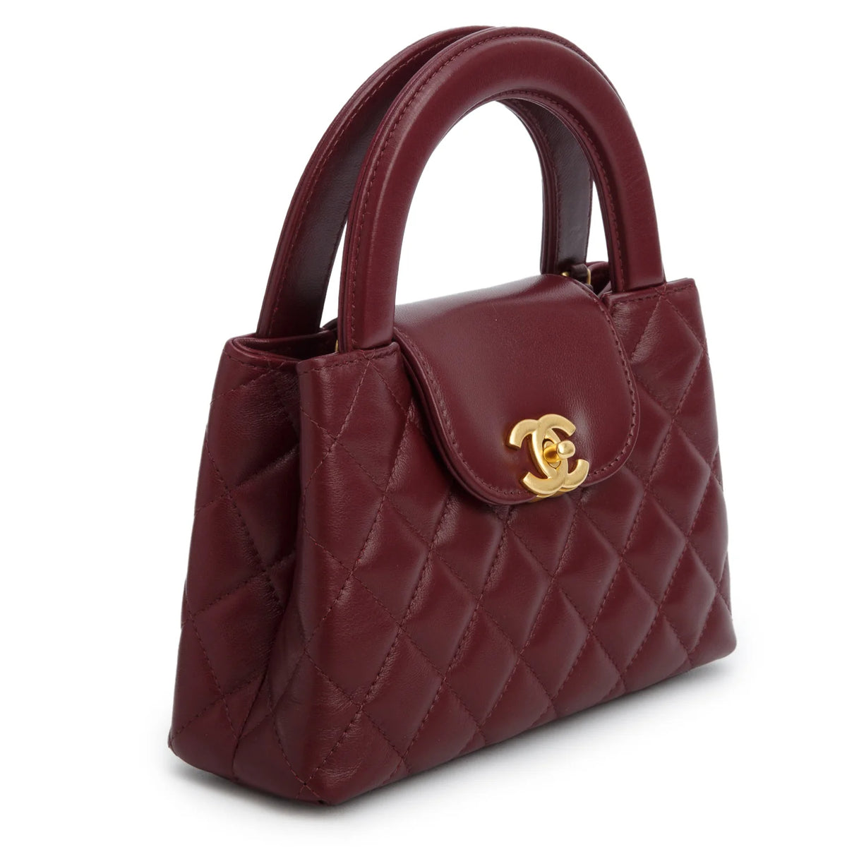 Sac Chanel - Nano Kelly - Bordeaux