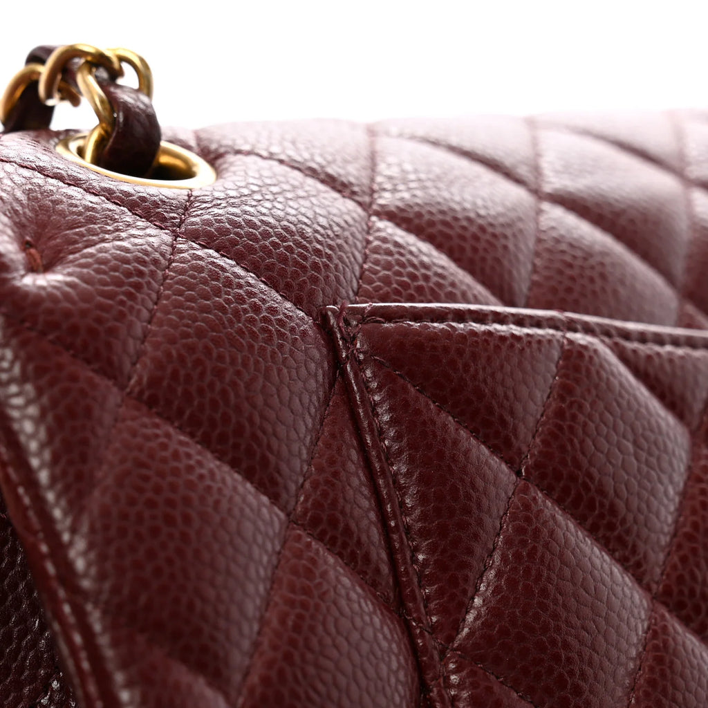 Sac Chanel Medium Classic Double Flap - Bordeaux