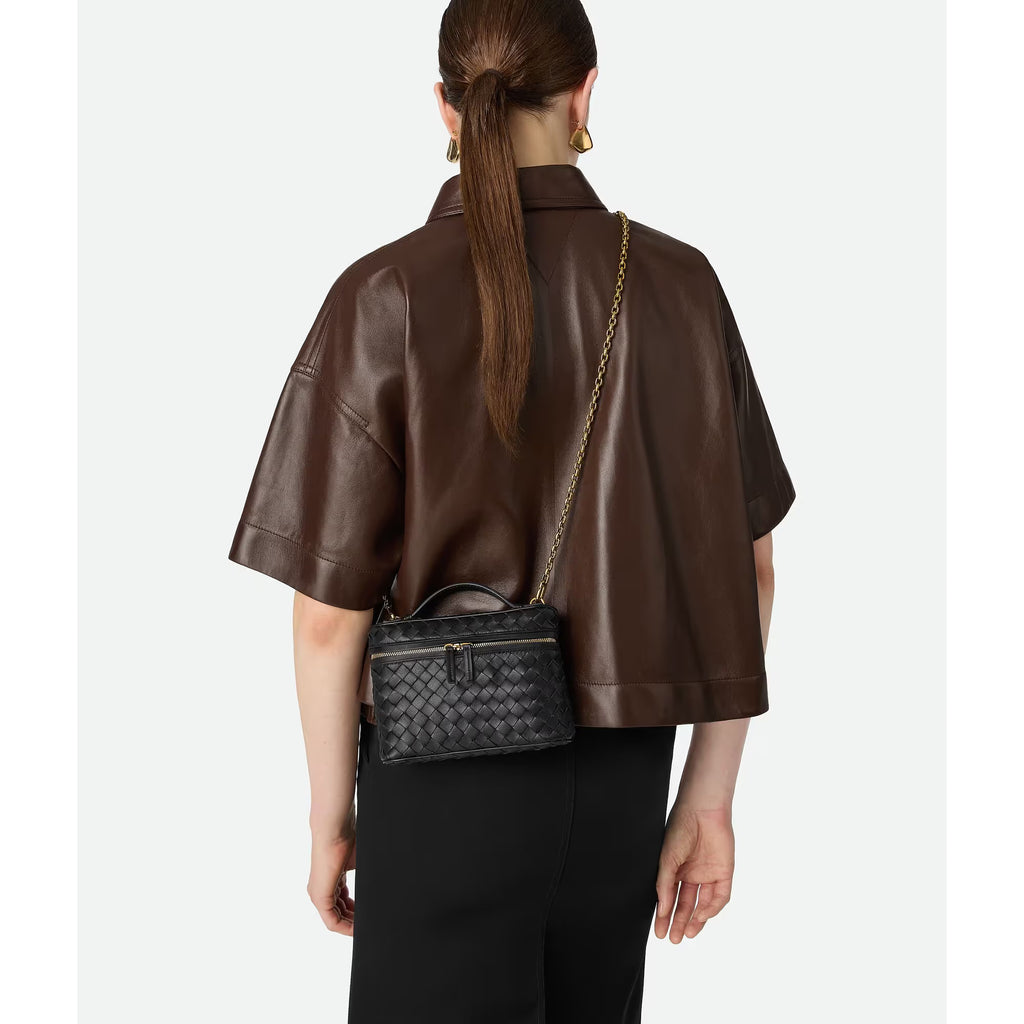 Sac Bottega Veneta Small Soft Vanity - Noir