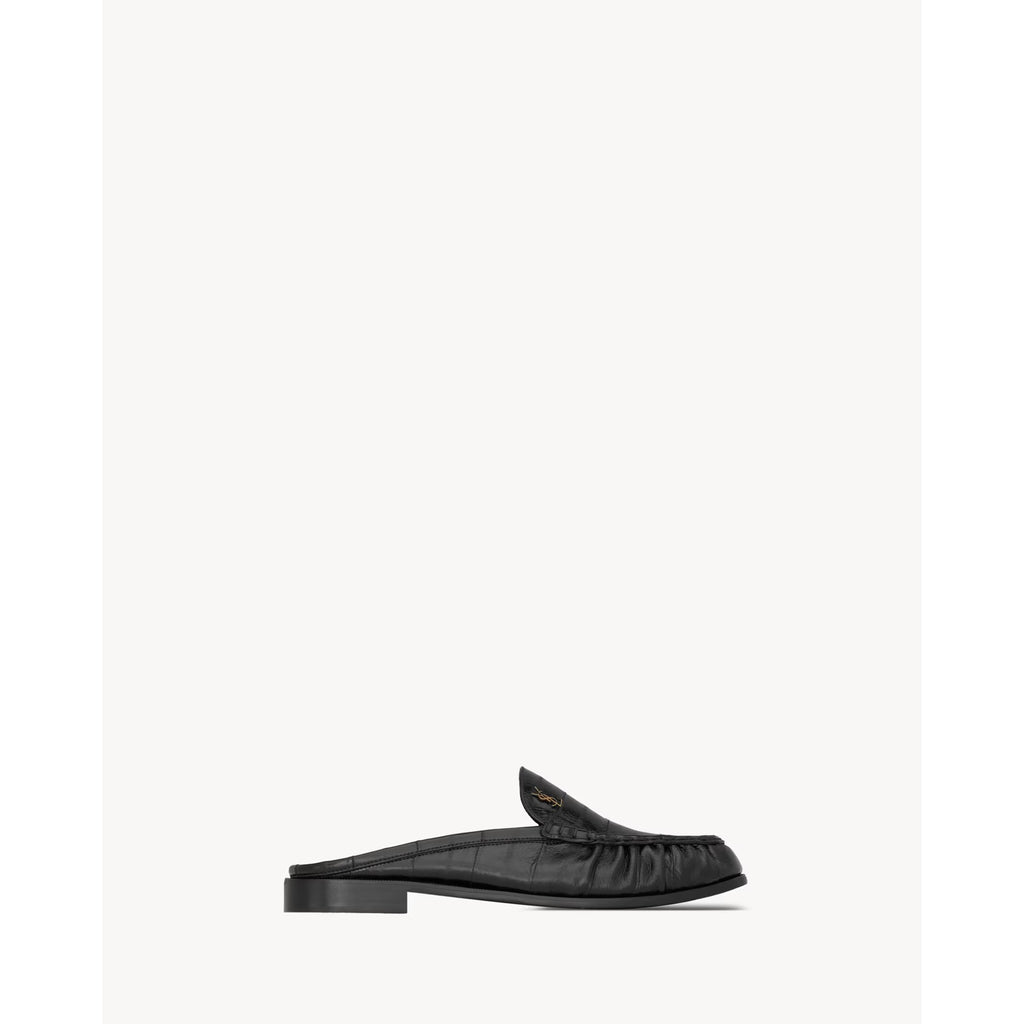 Mules Saint Laurent Eel - Noir