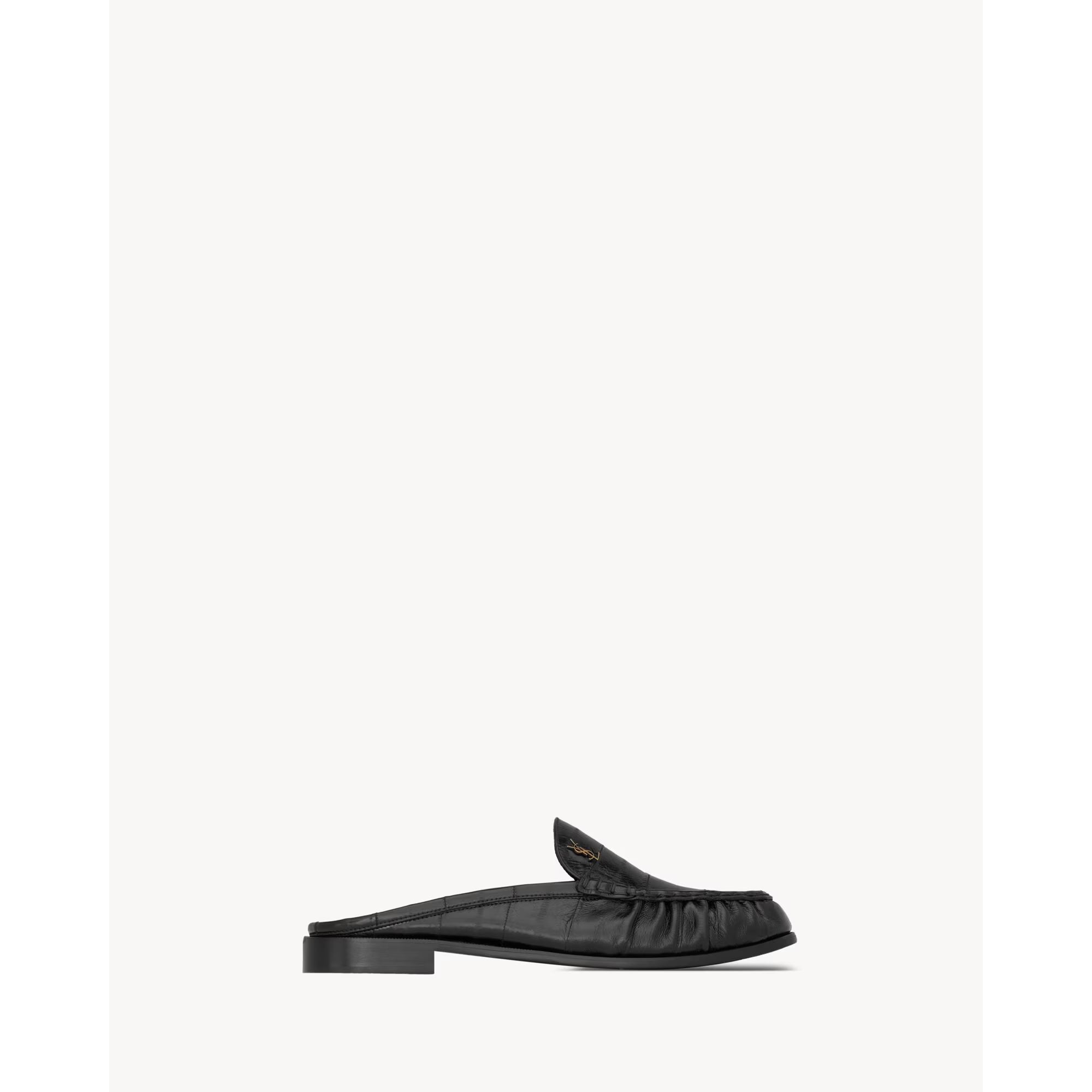 Mules Saint Laurent Eel - Noir