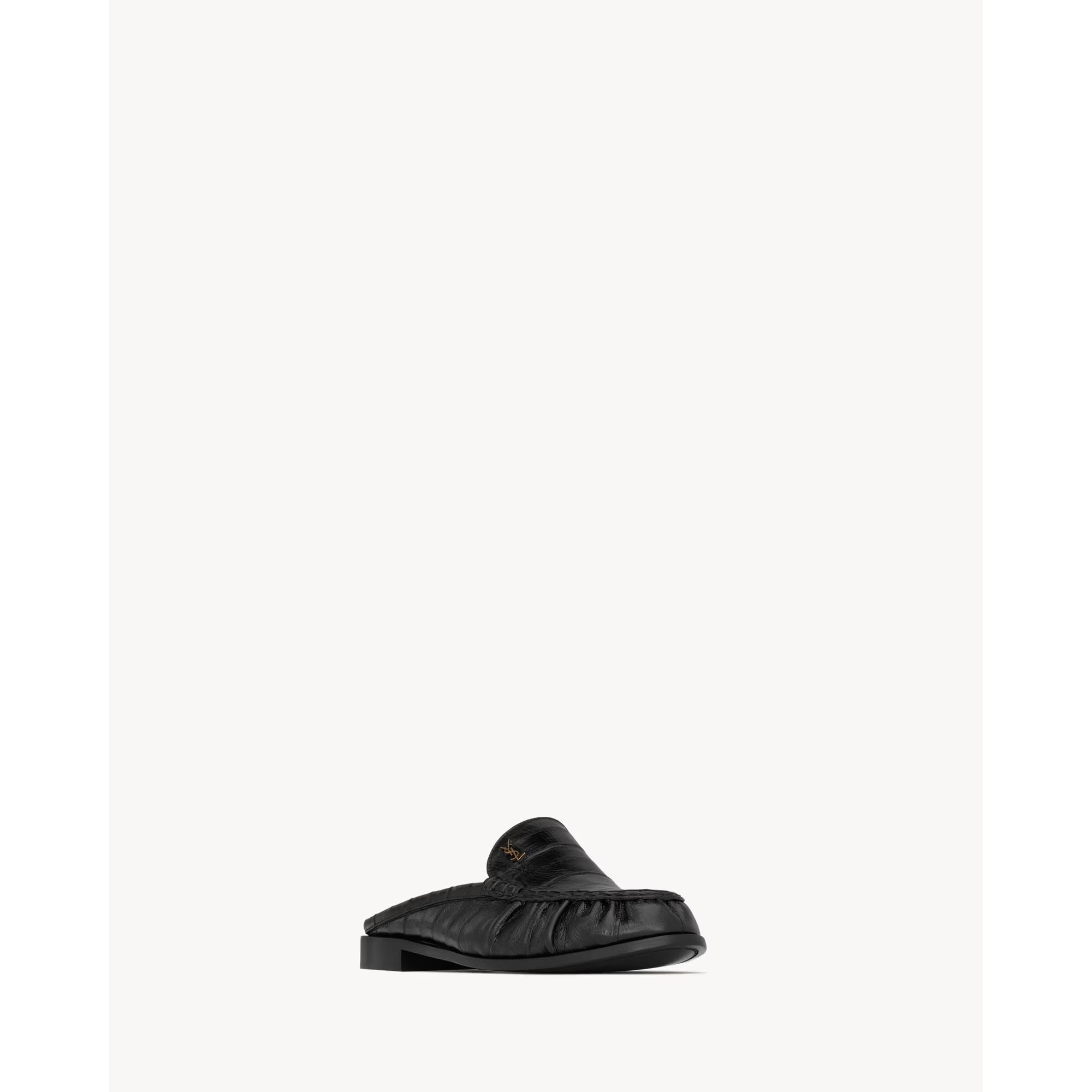 Mules Saint Laurent Eel - Noir