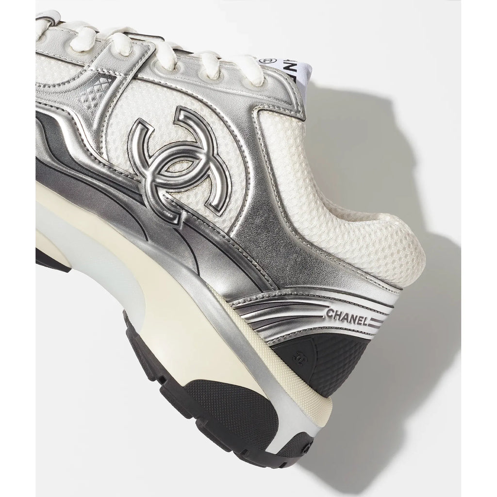 Espadrilles Chanel - Argent / Blanc