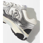 Espadrilles Chanel - Argent / Blanc