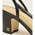 Sandales Chanel - À Bride arrière - Noir