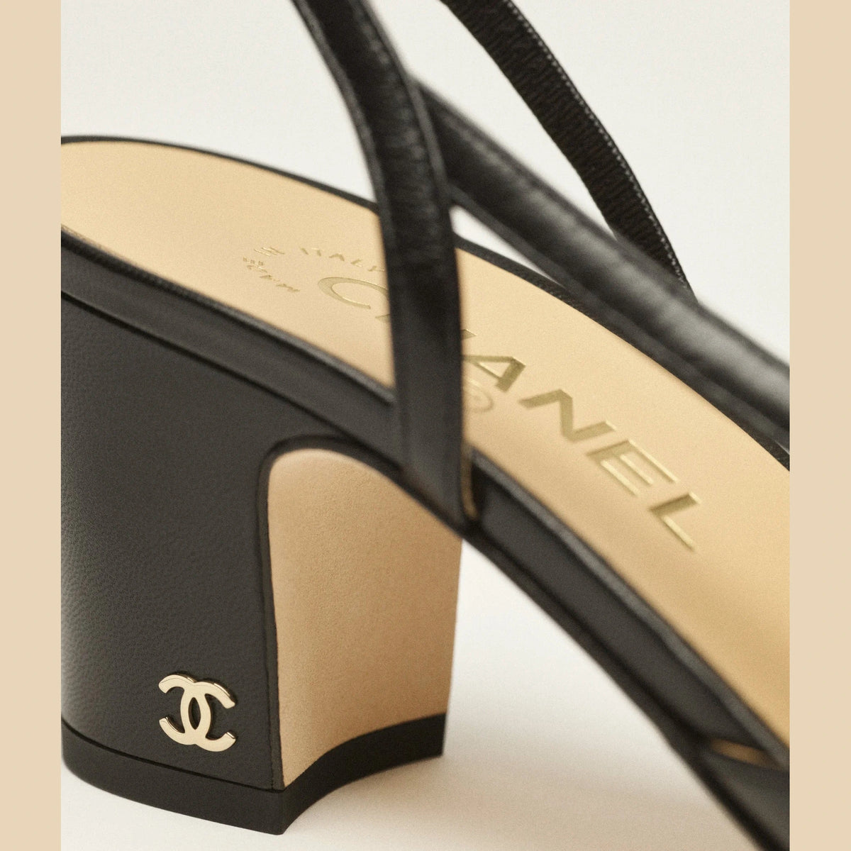 Escarpins Chanel - À Bride arrière - Noir