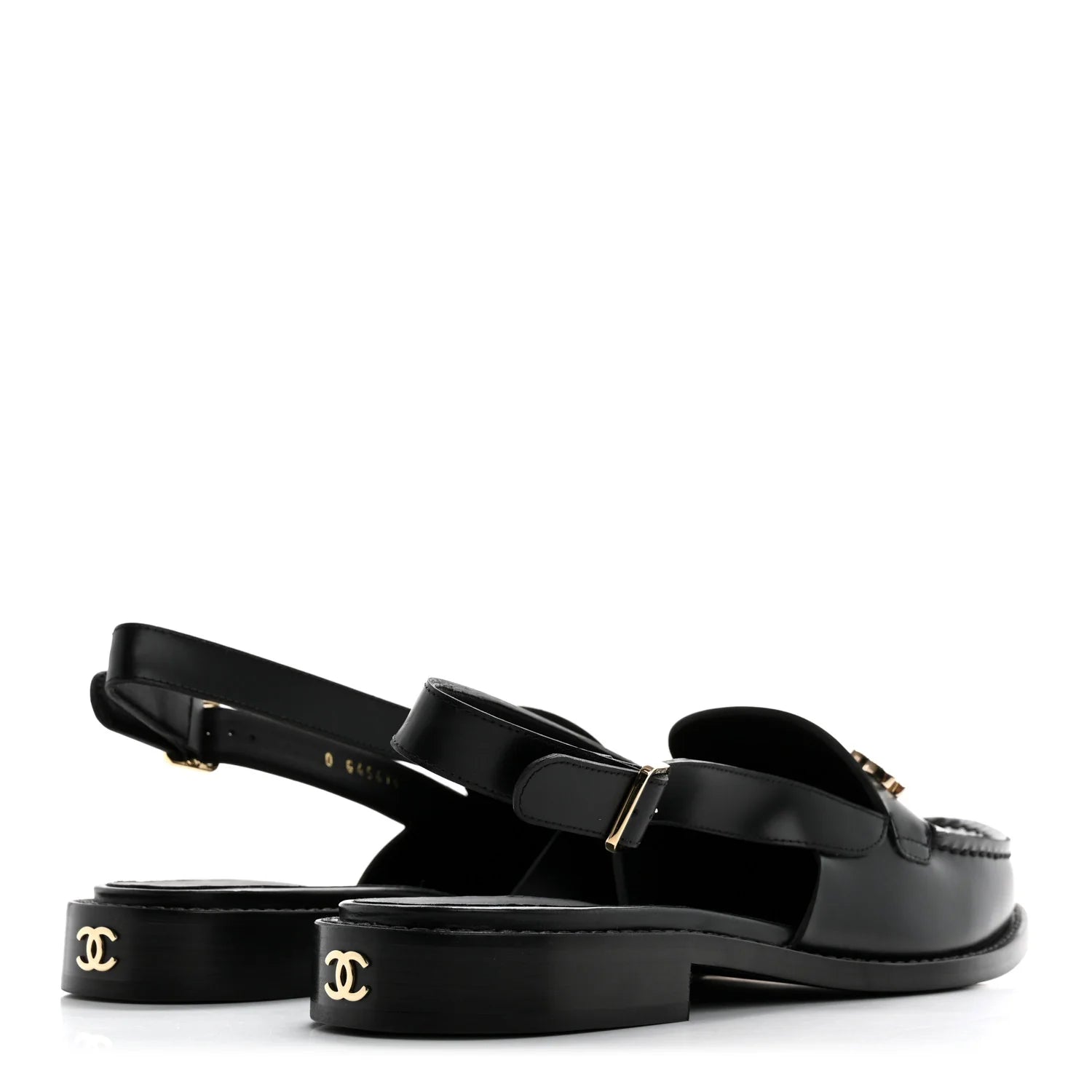 Mocassins Chanel - À Bride Arrière - Noir