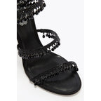 Talons René Caovilla - Orné de cristaux - Noir - 80mm