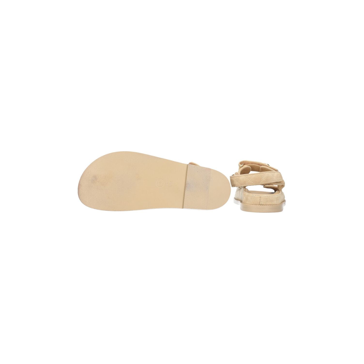 Sandales Chanel - Suede Beige